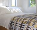 Lambswool Throw Glassier and Piccalilli | Blanket in Linens & Bedding by Freya Walker Studio. Item composed of wool in contemporary or country & farmhouse style