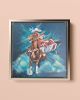 Maria The Escaramuza -Empowered Collection | Oil And Acrylic Painting in Paintings by Maya Corona. Item made of canvas with synthetic