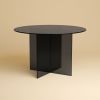 Smoked Glass Dining Table - SADO by Lebanto | Tables by Lebanto. Item made of brass compatible with minimalism and contemporary style