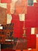 Color Field I Red | Collage in Paintings by Glen Gauthier