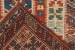 1950s Vintage Kazak rug in Red, Beige and Blue Tribal | Area Rug in Rugs by Rug and Kilim