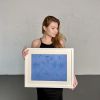 Blue tropical Acrylic Original wall art | Mixed Media by IRENA TONE. Item compatible with minimalism and eclectic & maximalism style