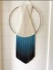 Large Dip Dyed Gold Hoop Macrame Wall Hanging, Custom colors | Tapestry in Wall Hangings by The Cotton Yarn. Item composed of cotton and metal