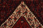 Mid Century Persian Kilim Rug Wool Red Cream Floral Senneh | Area Rug in Rugs by Rug and Kilim