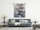 Urban Grid #88 | Oil And Acrylic Painting in Paintings by Anna Carll. Item composed of canvas and synthetic