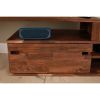 Zuma solid walnut modern tv console | Media Console in Storage by Modwerks Furniture Design. Item composed of walnut in minimalism or modern style