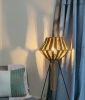 Mid century modern (MCM) standing lamp | Handmade Jute lamp | Sconces by Light and Fiber. Item composed of cotton & metal compatible with boho and mid century modern style