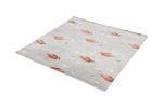 Rug & Kilim's Mid-Century Modern Rug in Gray with Red | Area Rug in Rugs by Rug and Kilim
