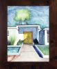 Yellow Door Palm Springs | Mixed Media in Paintings by Catherine Twomey