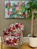 Uncontained Bloom | Oil And Acrylic Painting in Paintings by Megan Aujla - Line & Form Studio. Item composed of canvas compatible with contemporary and modern style