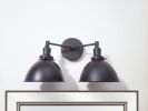 Bathroom Vanity Wall Sconce - Matte Black Light | Sconces by Retro Steam Works. Item composed of metal in mid century modern or country & farmhouse style