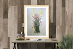 wild flowers 1 | Oil And Acrylic Painting in Paintings by Lena Kolambet. Item composed of paper compatible with contemporary and modern style