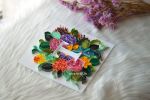 Customizable Quilled Monogram | Mixed Media by Mira's Craft. Item made of paper works with art deco style