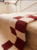 Handwoven Woolen Runner Rug | Rugs by Evergreen Carpets. Item composed of wool in boho or minimalism style