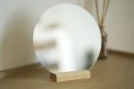 Hardwood Vanity Make Up Mirror | Decorative Objects by THE IRON ROOTS DESIGNS. Item composed of glass in minimalism or modern style