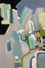 Beach Town🔴 1 | Oil And Acrylic Painting in Paintings by Darlene Watson Abstract Artist. Item composed of canvas and synthetic