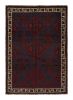 Rug & Kilim's Baluch Tribal Rug in Red & Blue Geometric | Area Rug in Rugs by Rug and Kilim