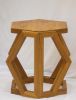 honeycomb stool & accent table | Chairs by studio apotroes. Item composed of oak wood & canvas compatible with mid century modern and contemporary style