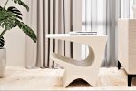 Star Axis Side Table in Polished Concrete | Tables by Neal Aronowitz. Item made of concrete works with contemporary & modern style