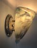 Custom Wall Sconce | Sconces by Rick Strini. STRINI ART GLASS. Item composed of brass and glass