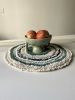 CIRCLES centrepiece IV | Ornament in Decorative Objects by Atelier Taftique. Item composed of cotton in boho or contemporary style