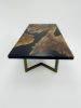 Black Dining Table - Epoxy Table - Conference Table | Tables by Tinella Wood. Item made of walnut works with boho & minimalism style