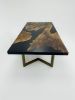 Black Dining Table - Epoxy Table - Conference Table | Tables by Tinella Collection. Item made of walnut works with boho & minimalism style