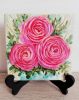 Bridal flowers painting canvas, Pink ranunculus art | Oil And Acrylic Painting in Paintings by Iryna Fedarava. Item made of canvas & synthetic compatible with minimalism and contemporary style