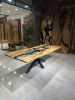 Epoxy Dining Table, Custom Poplar Epoxy Table | Tables by Gül Natural Furniture. Item composed of wood compatible with industrial and art deco style