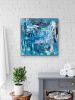 Magical Palette Knife Acrylic Contemporary Abstract | Oil And Acrylic Painting in Paintings by Strokes by Red - Red (Linda Harrison). Item composed of canvas and synthetic