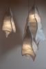 Modern Fabric Pendant Light Phantasma from Studio Mirei | Pendants by Costantini Designñ. Item made of fiber