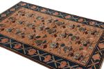 Vintage Russian Rug in Dusty Rose with Floral Patterns | Rug | Area Rug in Rugs by Rug and Kilim