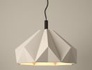 Origami Bloom 18" | Sculptural Ceramic Pendant Light | Pendants by Naaya Studio. Item made of brass with stoneware works with minimalism & mid century modern style