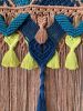 Mountain Scene On Driftwood - Macrame Tapestry | Macrame Wall Hanging in Wall Hangings by The Good Vibe Effect. Item composed of wood & cotton compatible with boho and eclectic & maximalism style