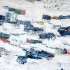 Tailwind | Mixed Media in Paintings by Adam Collier Noel. Item made of canvas works with contemporary & coastal style