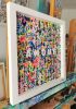 AMOUR III - original painting | Mixed Media in Paintings by Xiaoyang Galas. Item composed of wood in contemporary or asian style