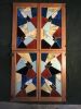 Indoor stained glass shutters | Ornament in Decorative Objects by Annie Sinton Glass. Item composed of wood and synthetic