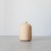 TWIN Walnut Massive Wooden Vase - Ash | Vases & Vessels by Foia. Item composed of walnut in boho or contemporary style