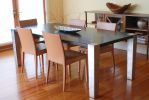 009 Dining Room Table | Dining Table in Tables by Andrea Wendel. Item composed of oak wood and steel