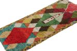 Vintage Azilal Moroccan Runner in Polychromatic geometric | Area Rug in Rugs by Rug and Kilim
