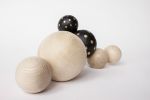 Boule #4 | Sculptures by Nadine Hajjar Studio. Item made of wood with brass works with minimalism & contemporary style