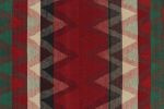 Vintage Persian Kilim in Red with Plaid Multicolor Stripes | Area Rug in Rugs by Rug and Kilim