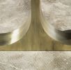 Ambrosi Slab Table with Cast Bronze Bases by Costantini | Dining Table in Tables by Costantini Design. Item made of walnut with bronze