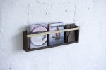 Magazine & Vinyl Wall Rack | Storage by THE IRON ROOTS DESIGNS. Item composed of maple wood