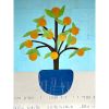 Orange Tree No. 2 | Mixed Media by Emily Krill. Item composed of paper in boho or mid century modern style