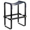 ¨Wanderlust¨ Brass/ Steel&natural Leather Counter Stool | Chairs by Jover + Valls
