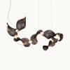 Dune 8 Curve in Metallic Tones Pendant Light | Chandeliers by MOSS Objects. Item made of metal works with contemporary & japandi style