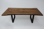 Black Walnut Wood Table - Dining Table - Kitchen Table | Tables by Tinella Collection. Item composed of wood in contemporary or country & farmhouse style