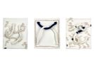 Lychen triptych | Tapestry in Wall Hangings by Renata Daina. Item composed of cotton and fiber in minimalism or mid century modern style