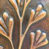 Copper Flower Relief Wall Sculpture | Wall Hangings by Element 29 Metalcraft. Item made of copper works with contemporary & art deco style